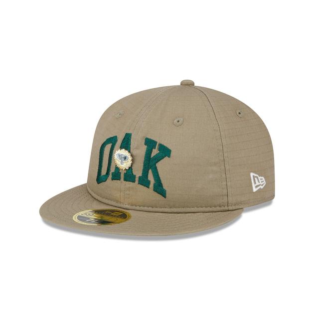 Oakland Athletics Logo Pin Retro Crown 59FIFTY Fitted Hat Male Product Image