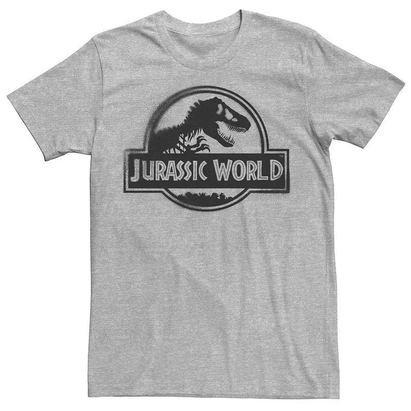 Mens Jurassic World Two Black Spray Paint Logo Tee Product Image