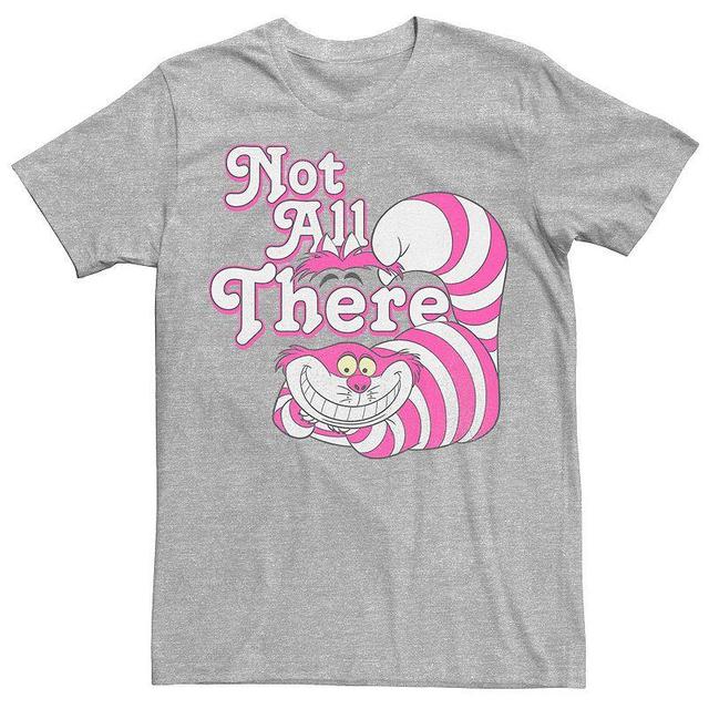 Disneys Alice In Wonderland Cheshire Cat Not All There Mens Tee Athletic Grey Product Image