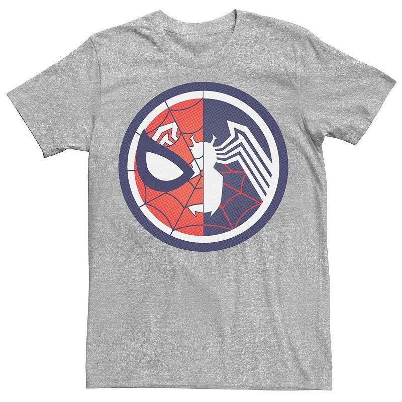 Mens Marvel Spider-Venom Logo Tee Athletic Grey Product Image