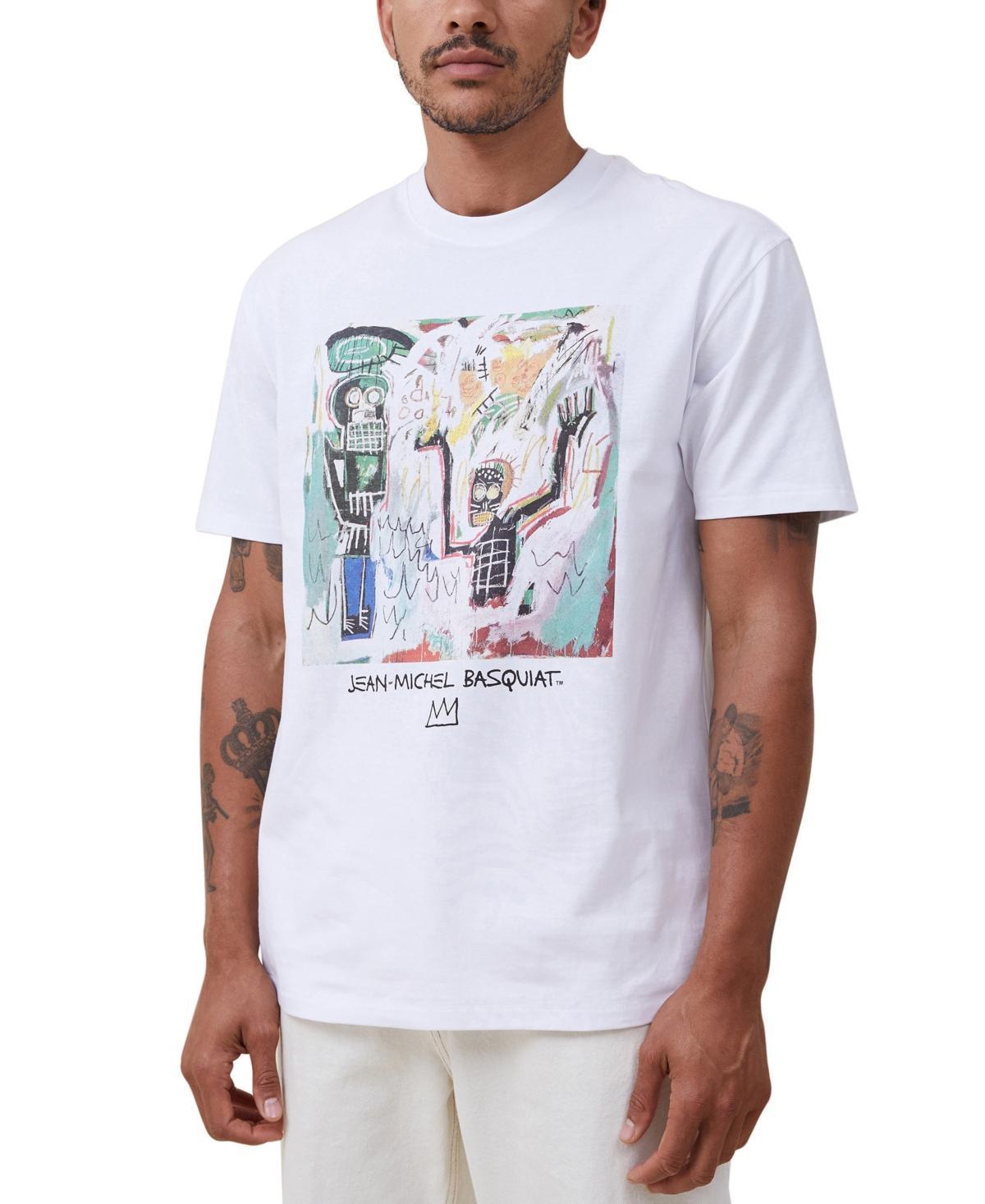 Cotton On Mens Basquiat Loose Fit T-Shirt - Cream Shell Product Image