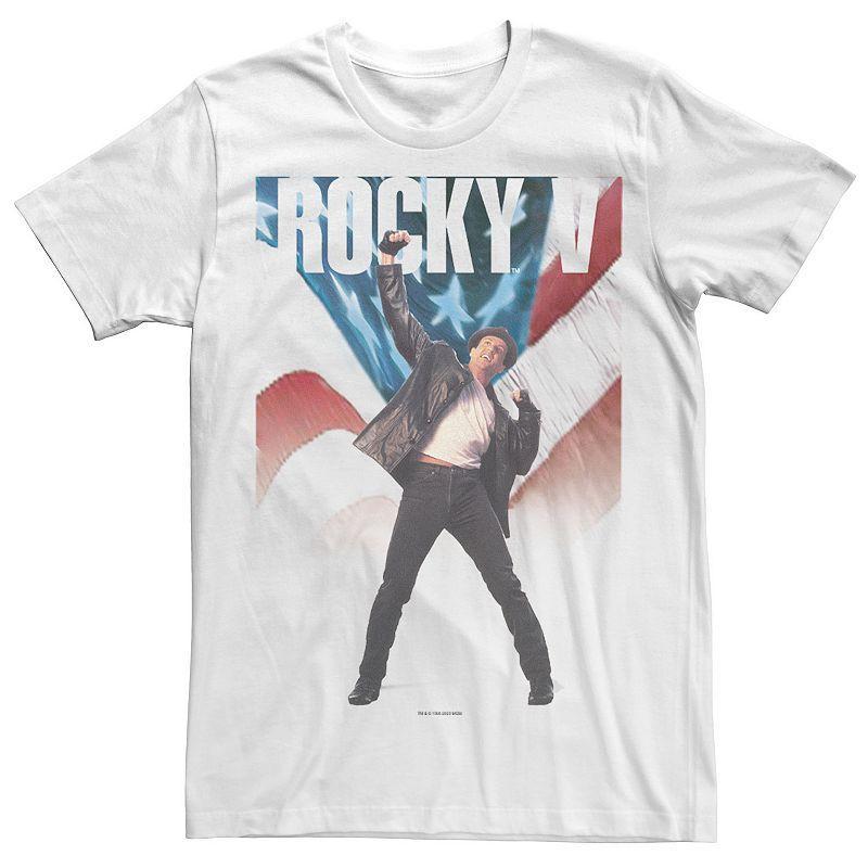 Mens Rocky V American Flag Fade Tee Product Image