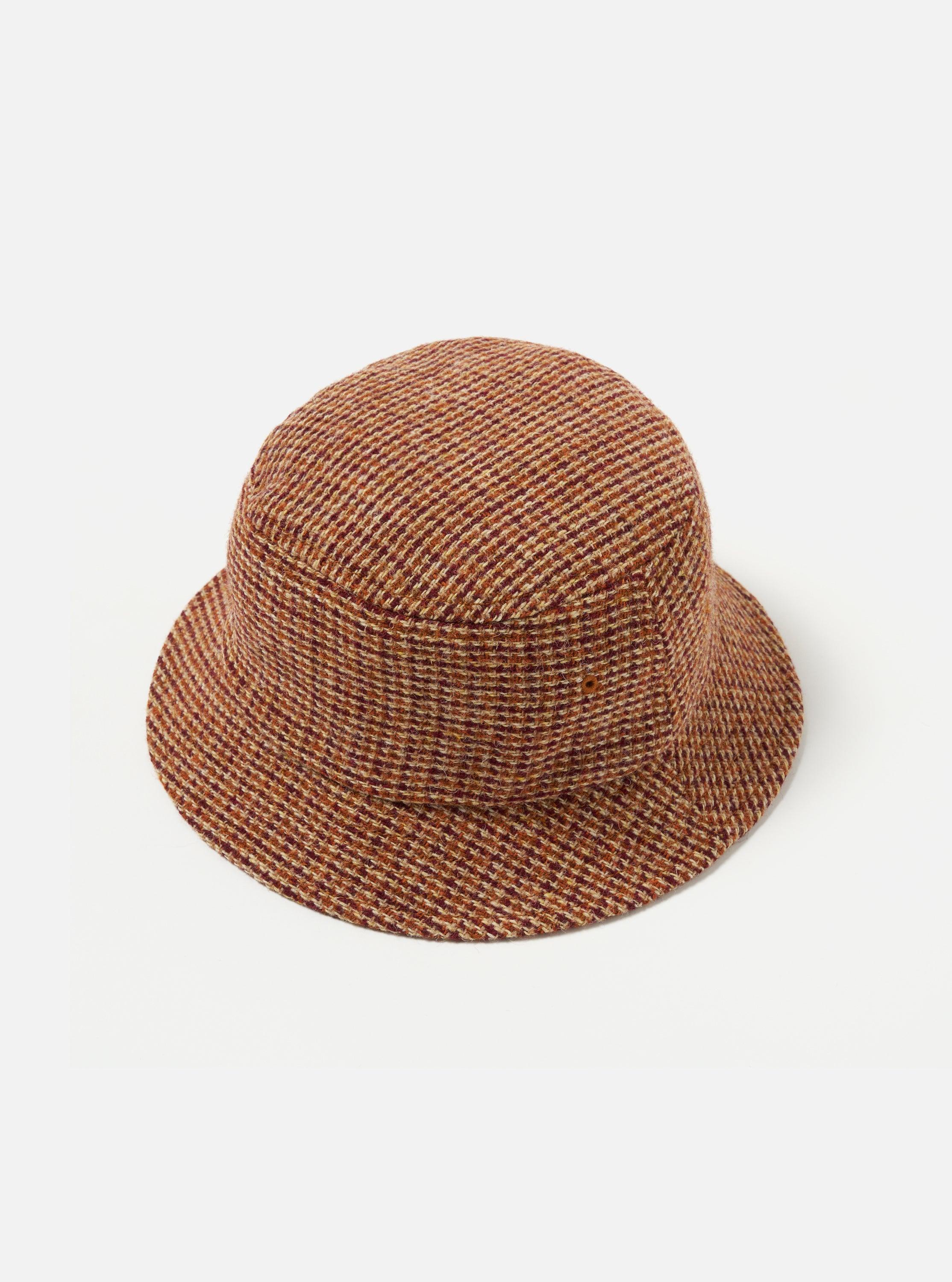 Universal Works Lewis Hat in Rust Harris Tweed Plaid Product Image