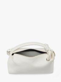 JWA CORNER BAG - LEATHER TOP HANDLE BAG in white | JW Anderson US  Product Image