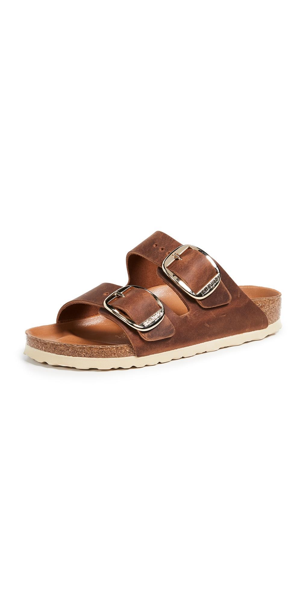 Birkenstock Arizona Big Buckle - Oiled Leather (Antique Cognac Leather) Women's Sandals Product Image