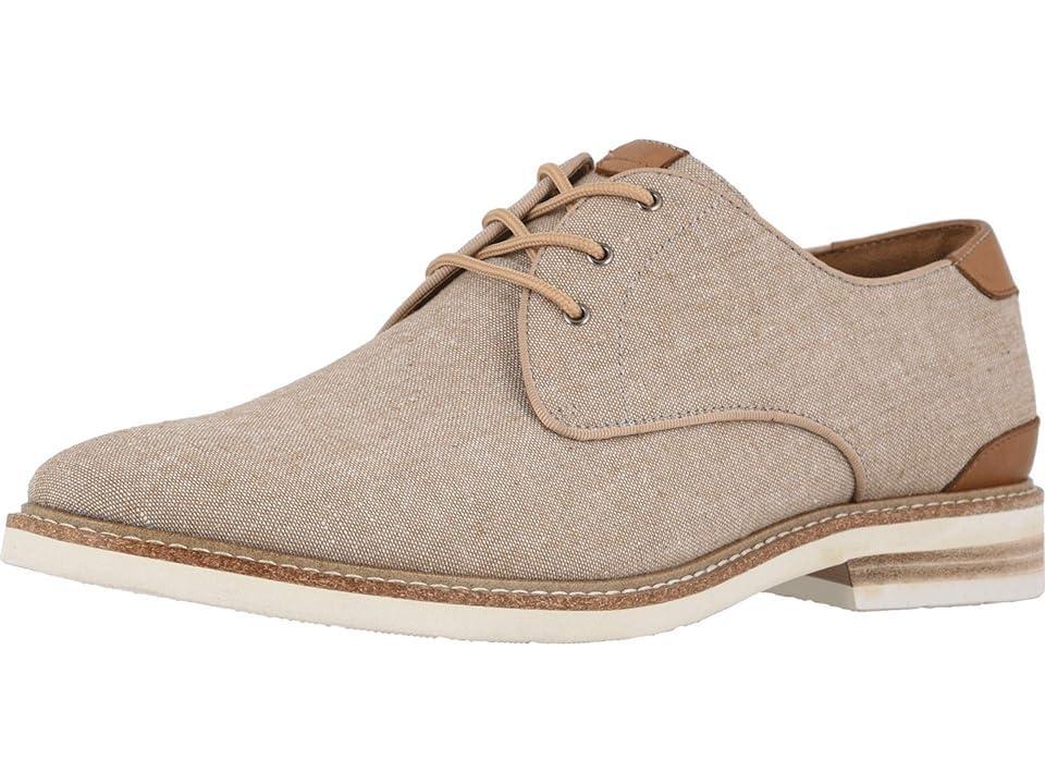 Florsheim Highland Canvas Plain Toe Oxford (Sand Canvas/White Sole) Men's Shoes Product Image