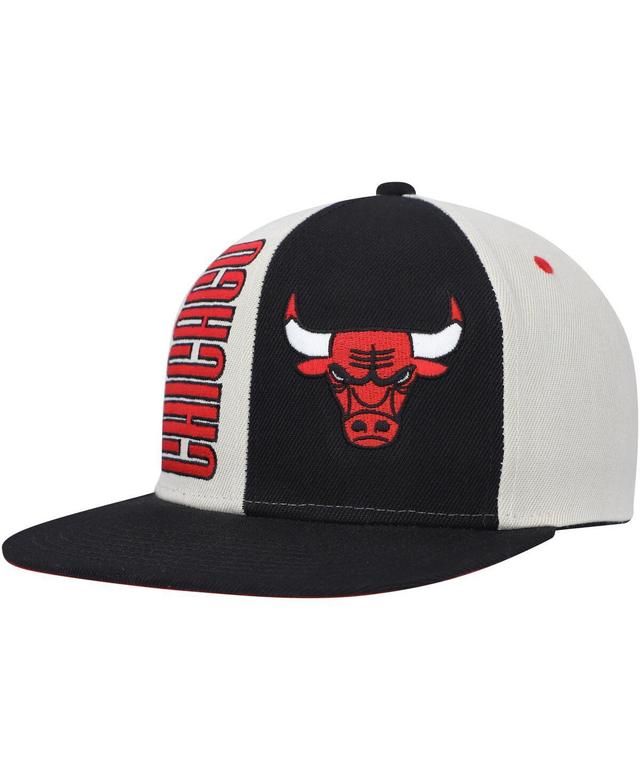 Mens Mitchell & Ness Cream Chicago Bulls Hardwood Classics Pop Snapback Hat Product Image