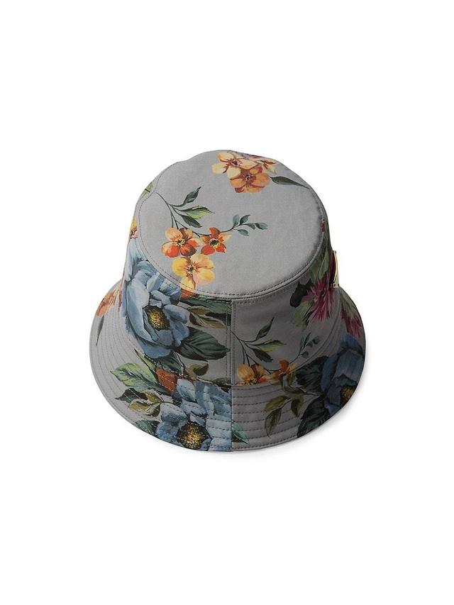 Womens Reversible Printed Cotton Bucket Hat Product Image