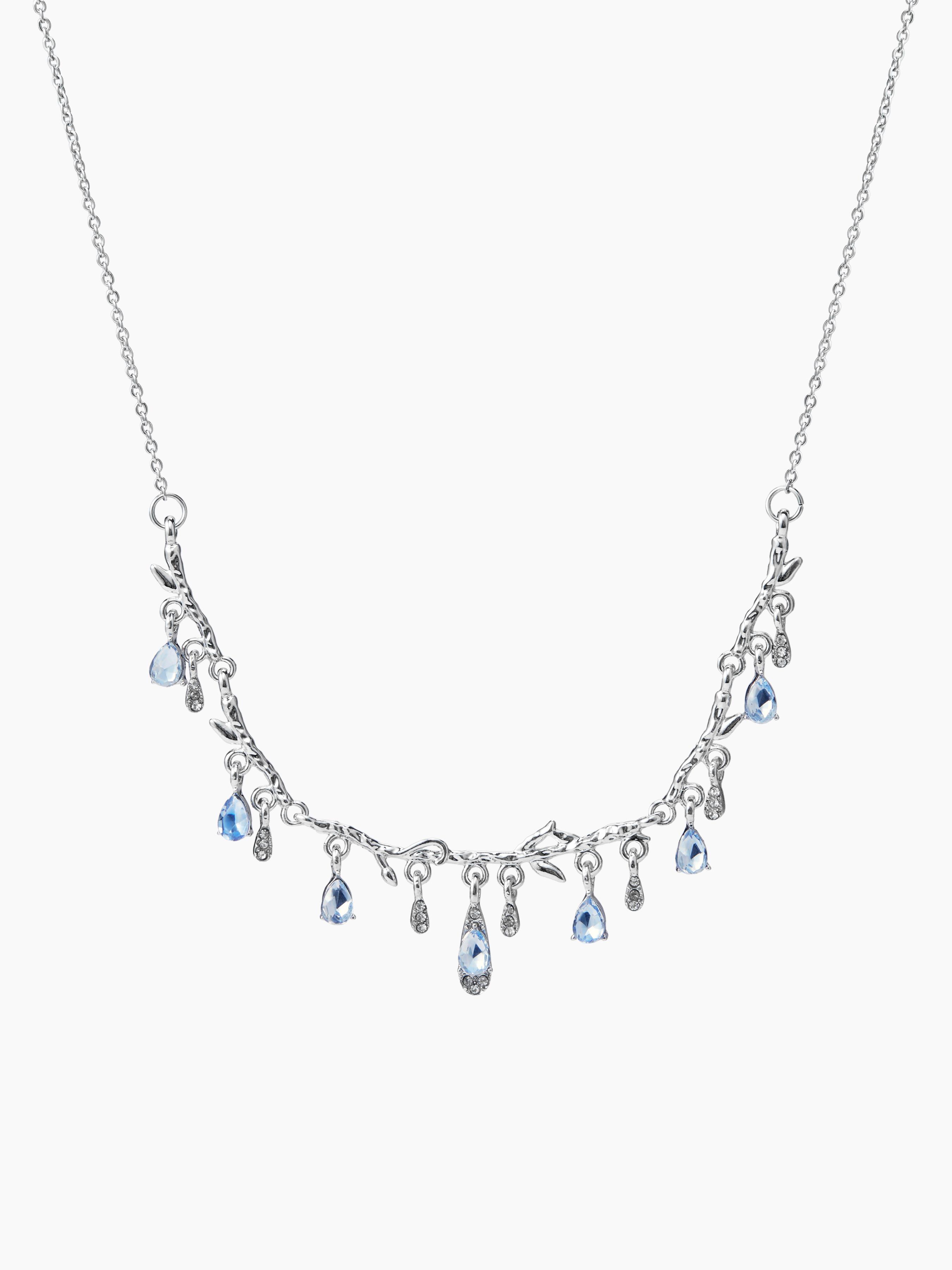 WATER DROP RHINESTONE PENDANT NECKLACE Product Image