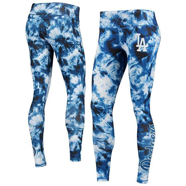 Womens FOCO Royal Los Angeles Dodgers Tie-Dye Leggings Product Image