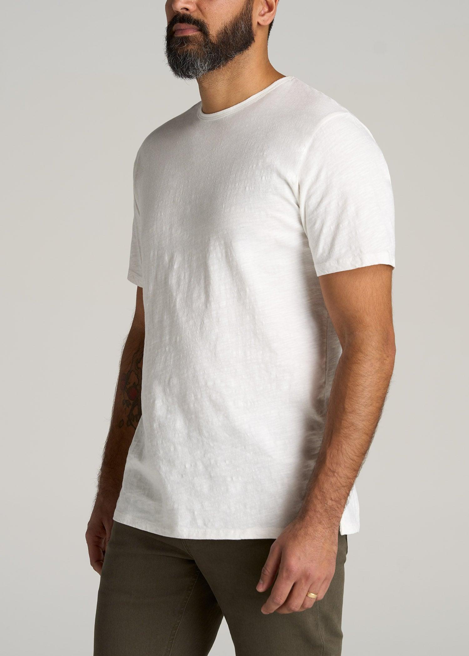 REGULAR-FIT Slub Tee in Ecru White - Tall Men's Shirts Male Product Image