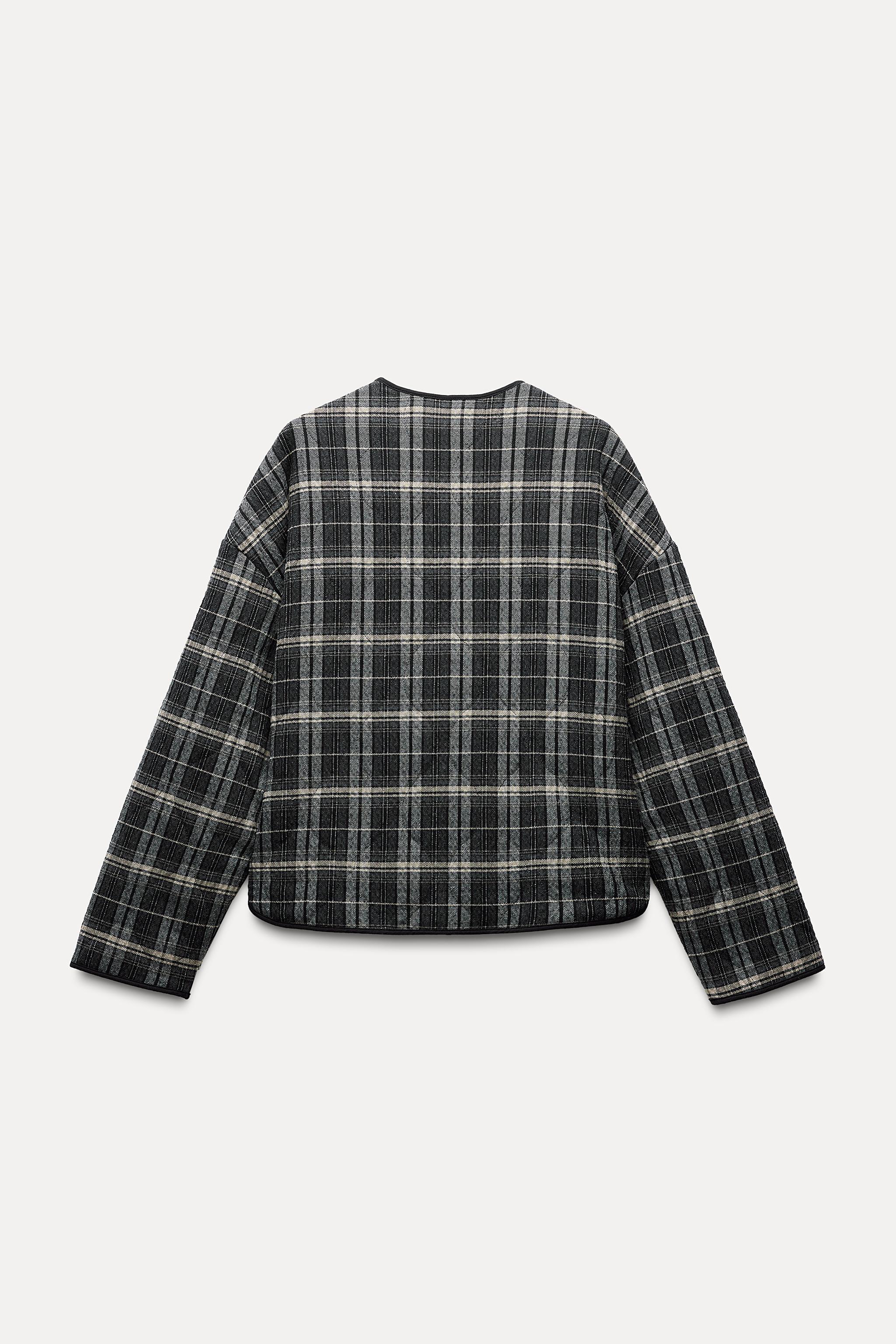 PLAID PUFFER JACKET Product Image