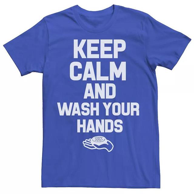 Mens Keep Calm And Wash Your Hands Tee Product Image