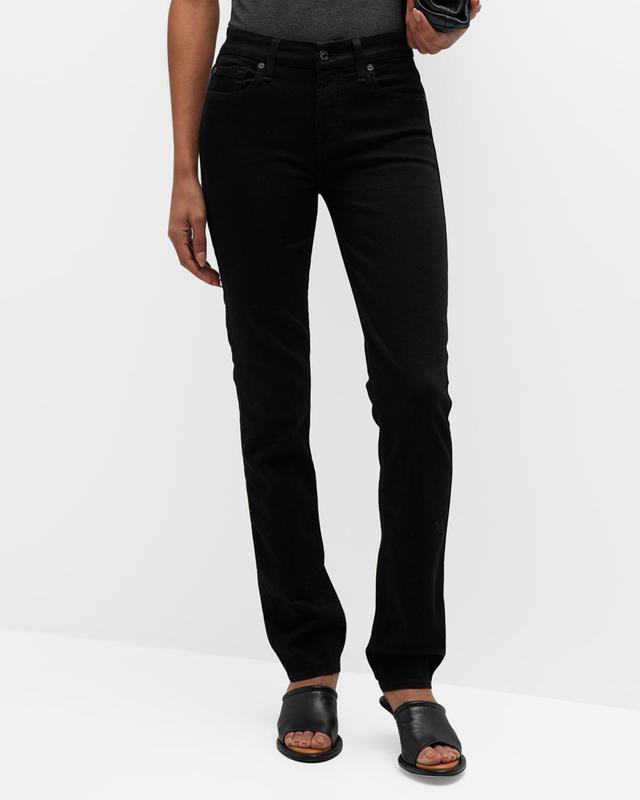 Womens Kimmie Mid-Rise Straight-Leg Jeans Product Image