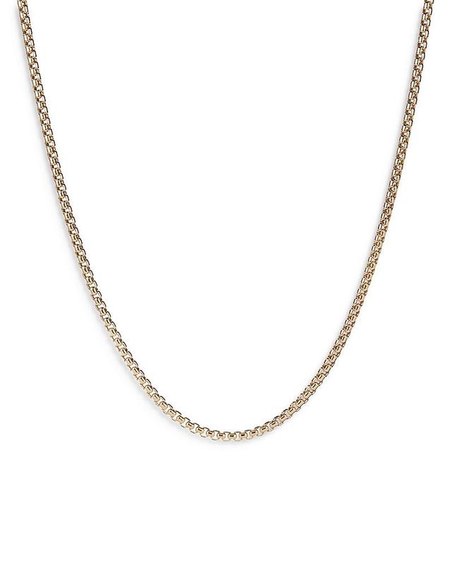 Womens Box Chain Necklace in 18K Rose Gold, 2.7MM Product Image