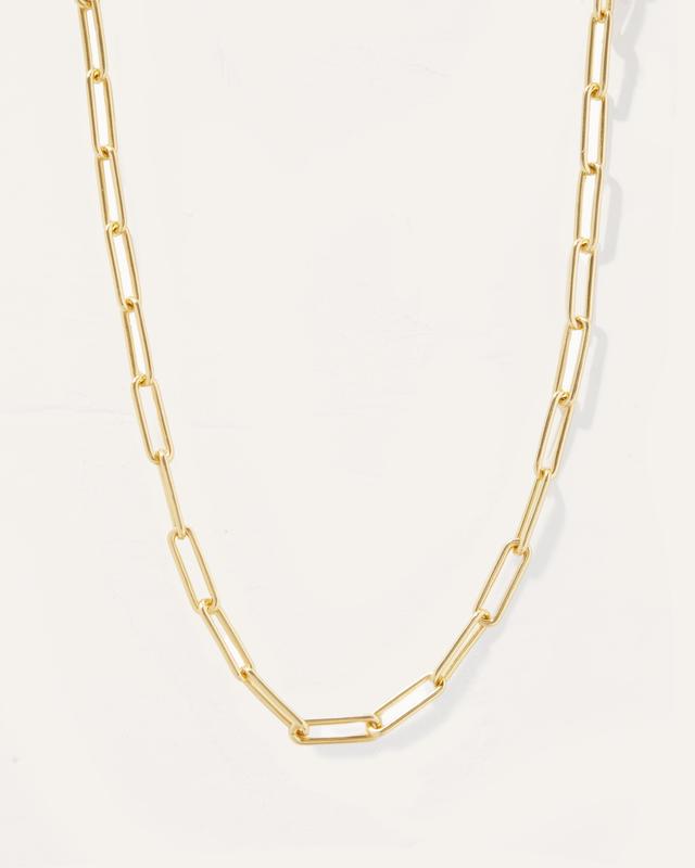 Womens Bold Paperclip Chain Necklace in Gold Vermeil by Quince Product Image