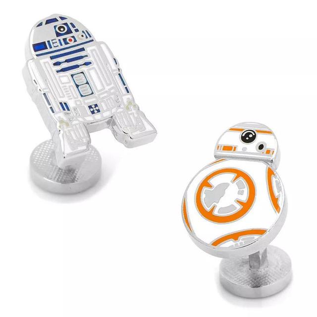 Mens Star Wars R2D2 and BB8 Enamel Cuff Links Product Image