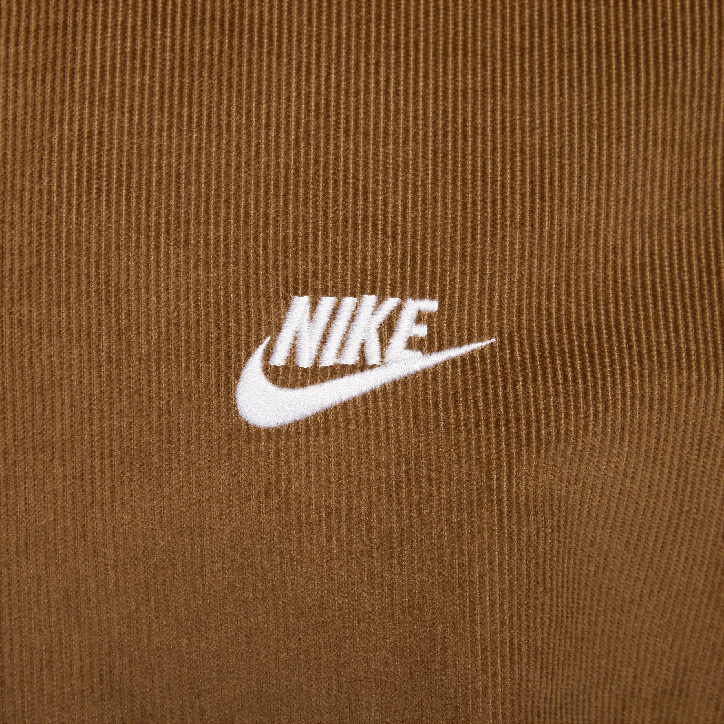 Nike Mens Nike Club Harrington Corduroy Jacket - Mens Lt British Tan/White Product Image