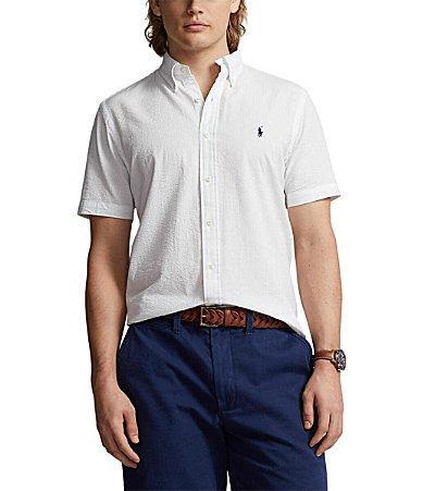 Polo Ralph Lauren Classic Fit Seersucker Short Sleeve Woven Shirt Product Image