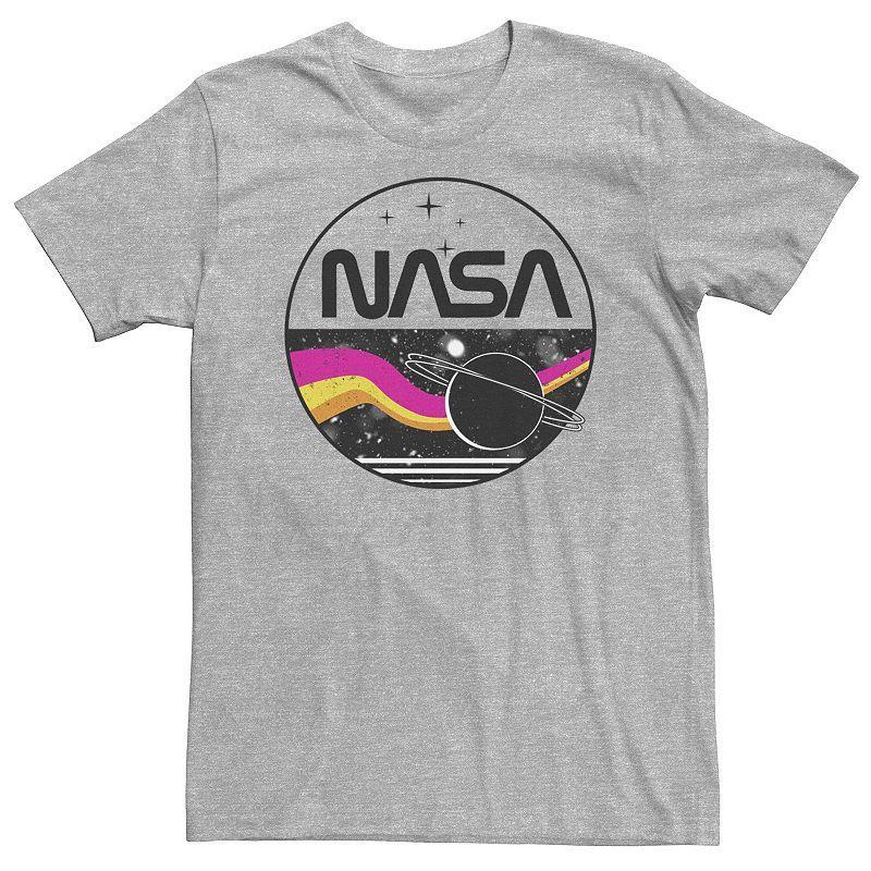 Big & Tall NASA Tonal Retro Circle Portrait Tee, Mens Athletic Grey Product Image