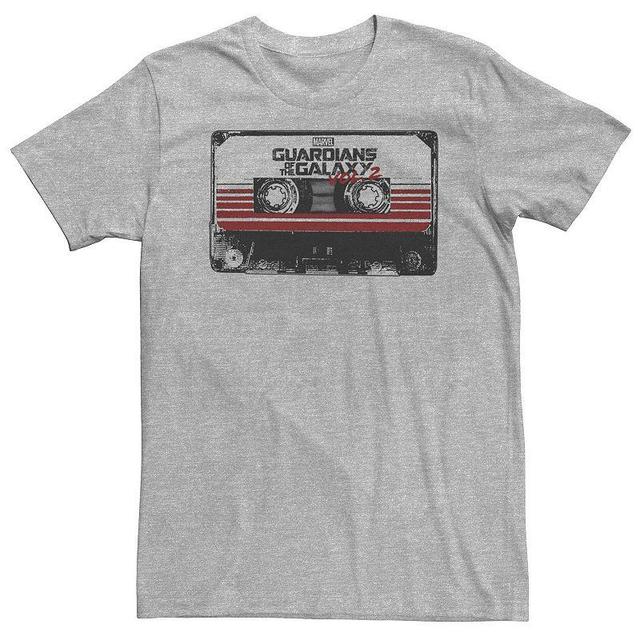 Big & Tall Marvel Guardians of the Galaxy Vol. 2 Cassette Tape Tee, Mens Athletic Grey Product Image