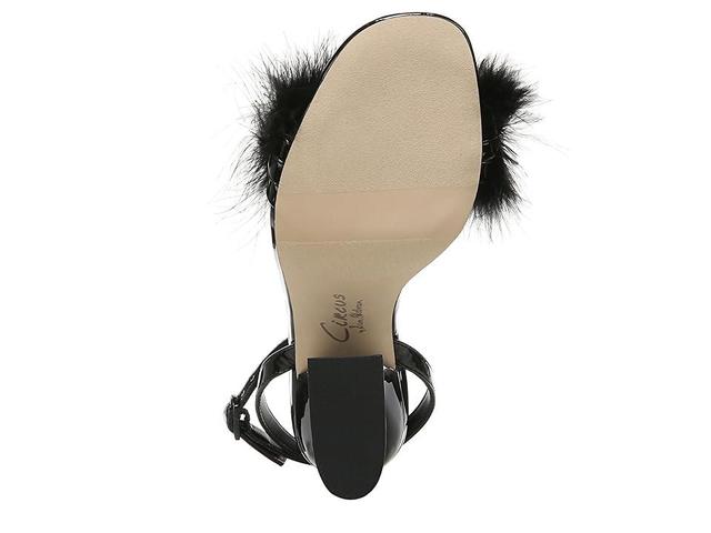 Circus NY Brenna Ostrich Feather Ankle Strap Dress Sandals Product Image