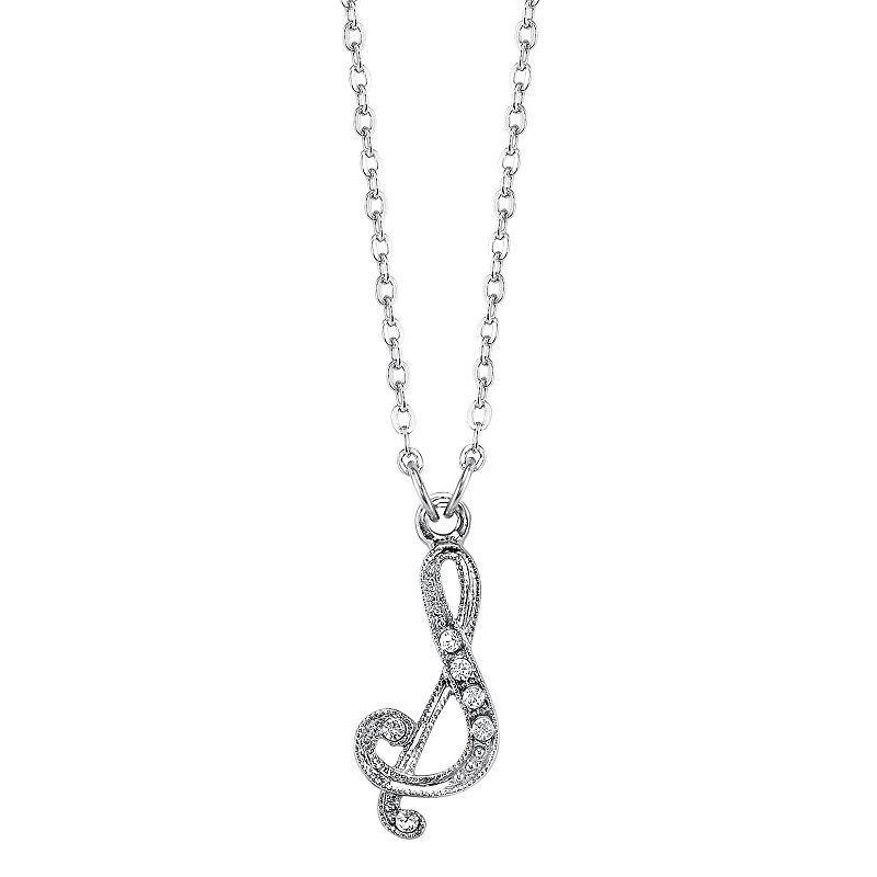 1928 Script Initial Necklace, Womens Product Image