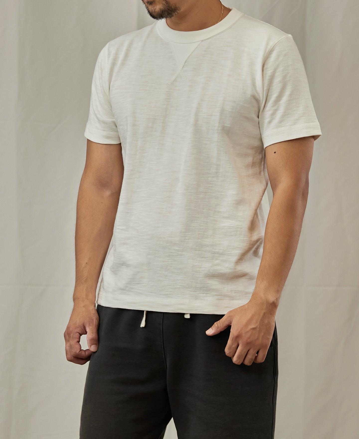 10.5 oz US Cotton Tubular Gusset T-Shirt - White Product Image