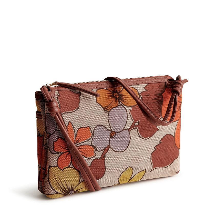 Vera Bradley Foxbury Crossbody Bags Women in Trillium Brown/Red Product Image