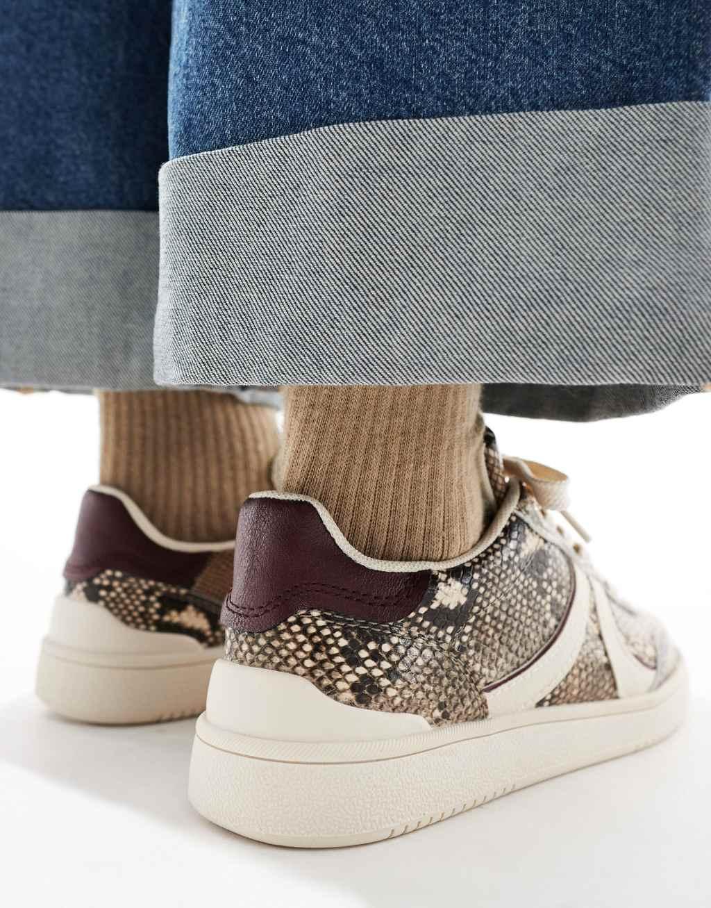 Stradivarius sneakers in snake print Product Image