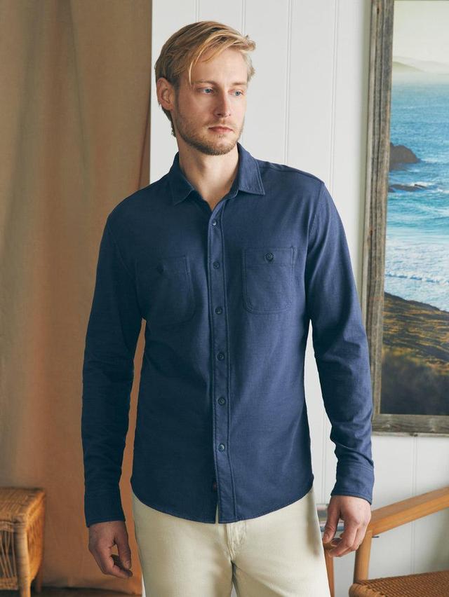 Sunwashed Knit Shirt - Dune Navy Product Image