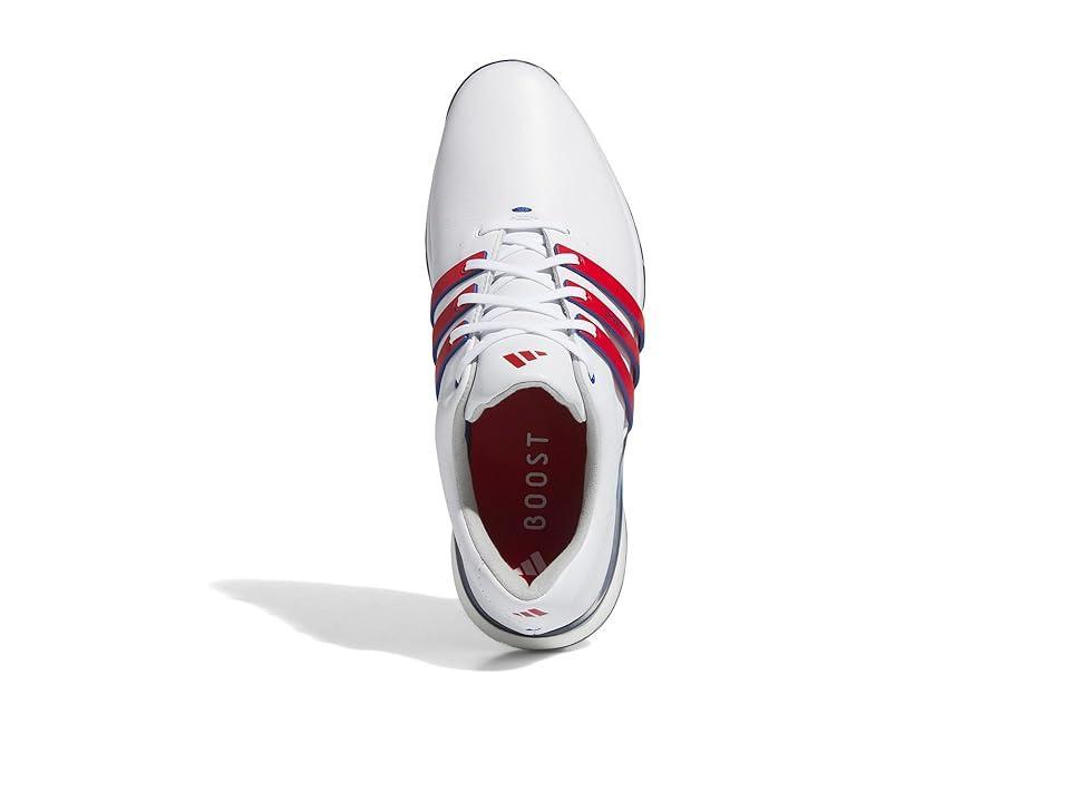 adidas Golf Tour360 24 Golf Shoes (Footwear White/Bettersca/Tearoyblu) Men's Shoes Product Image