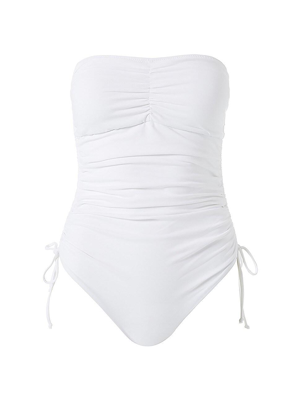 Womens Sydney Ruched Bandeau One-Piece Swimsuit Product Image