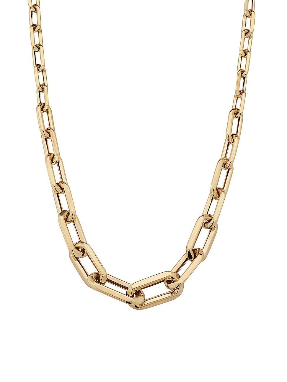 Womens 14K Yellow Gold Aurum Link Necklace Product Image