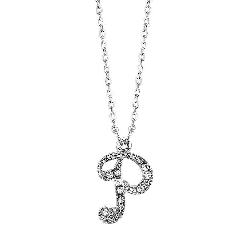 1928 Script Initial Necklace, Womens Product Image