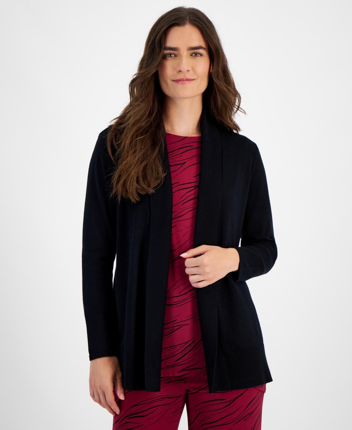 Jm Collection Womens Shawl Collar Long Sleeve Open-Front Cardigan, Created for Macys Product Image