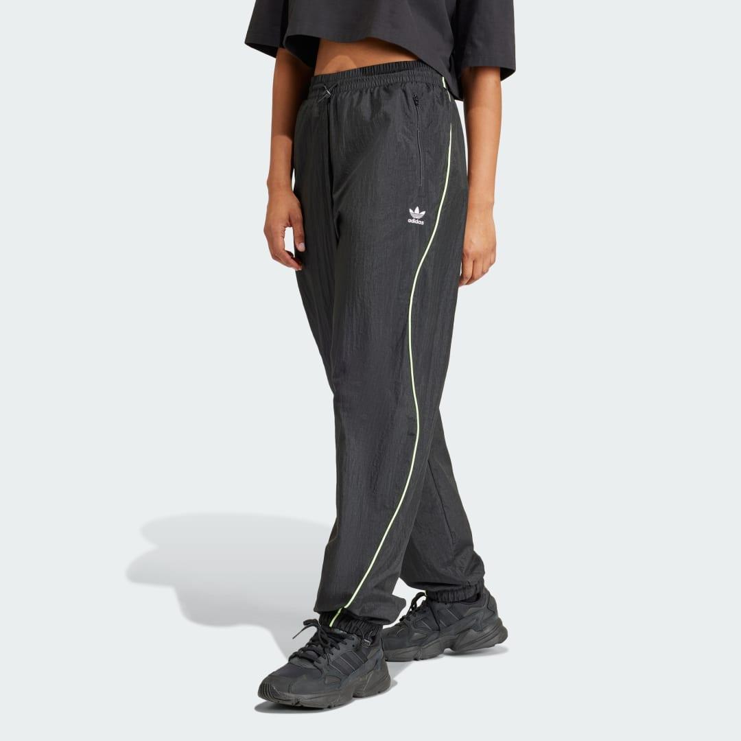 adidas Loose Parachute Pants Black M Womens Product Image