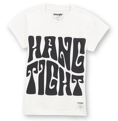 Wrangler® x Lainey Wilson S/S White Hang Tight Tee Product Image