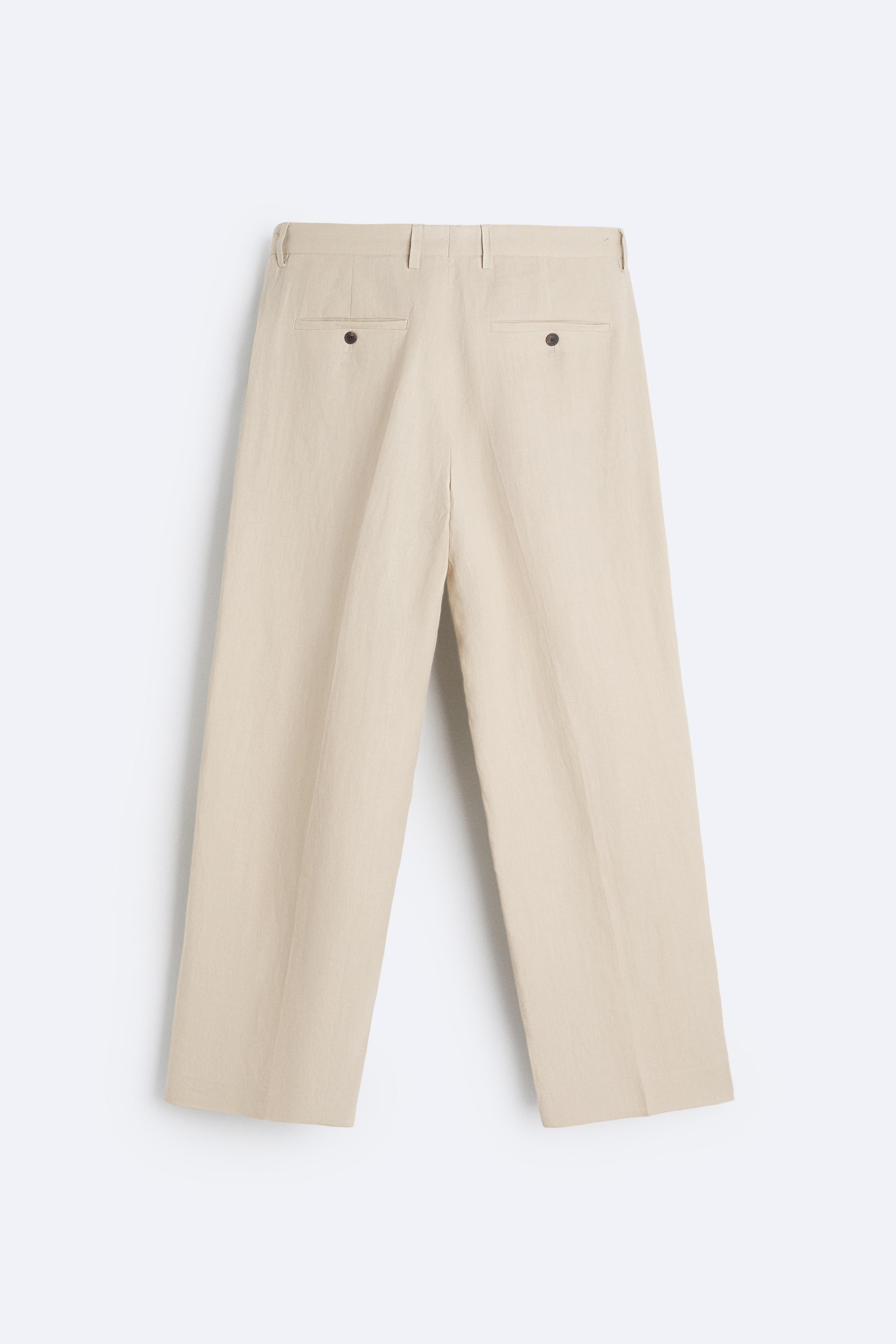 SUIT PANTS IN 100% LINEN Product Image