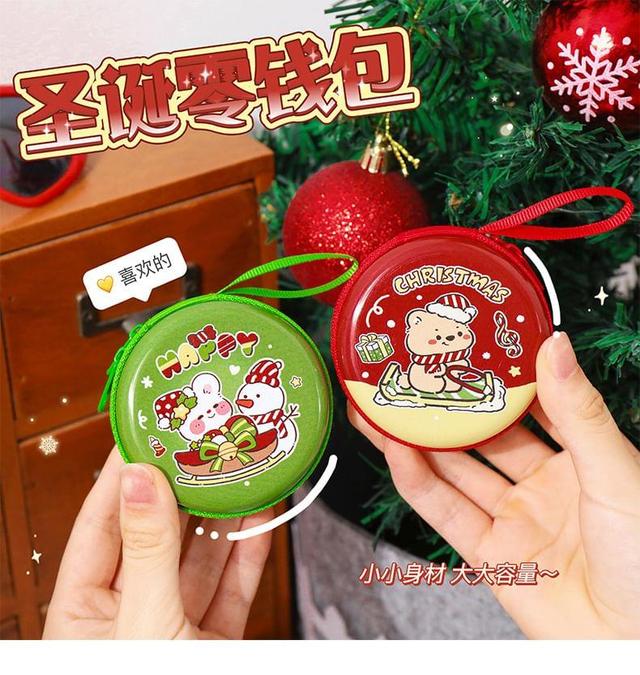 Christmas Cartoon Tinplate Coin Purse (Various Designs) Product Image