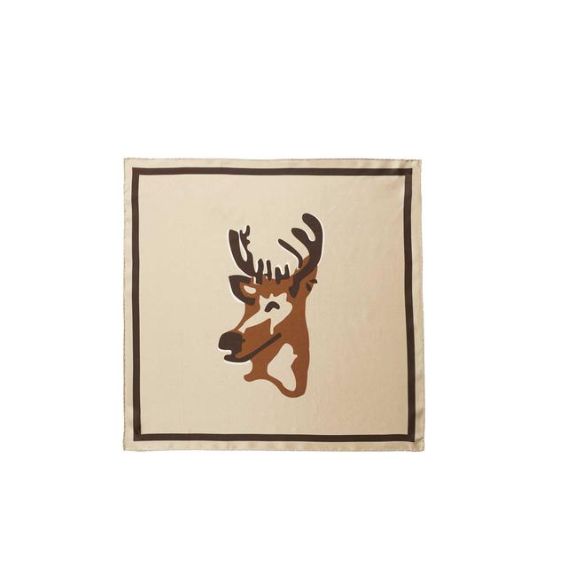 The Silk Mischa Deer Scarf - Sand Female Product Image