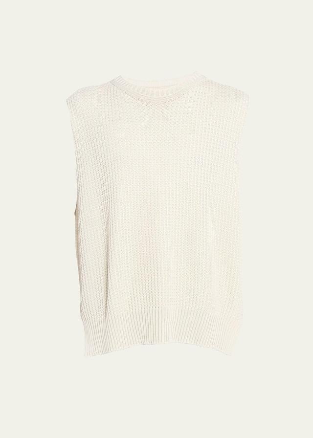 Mens Cotton Knit Vest Product Image