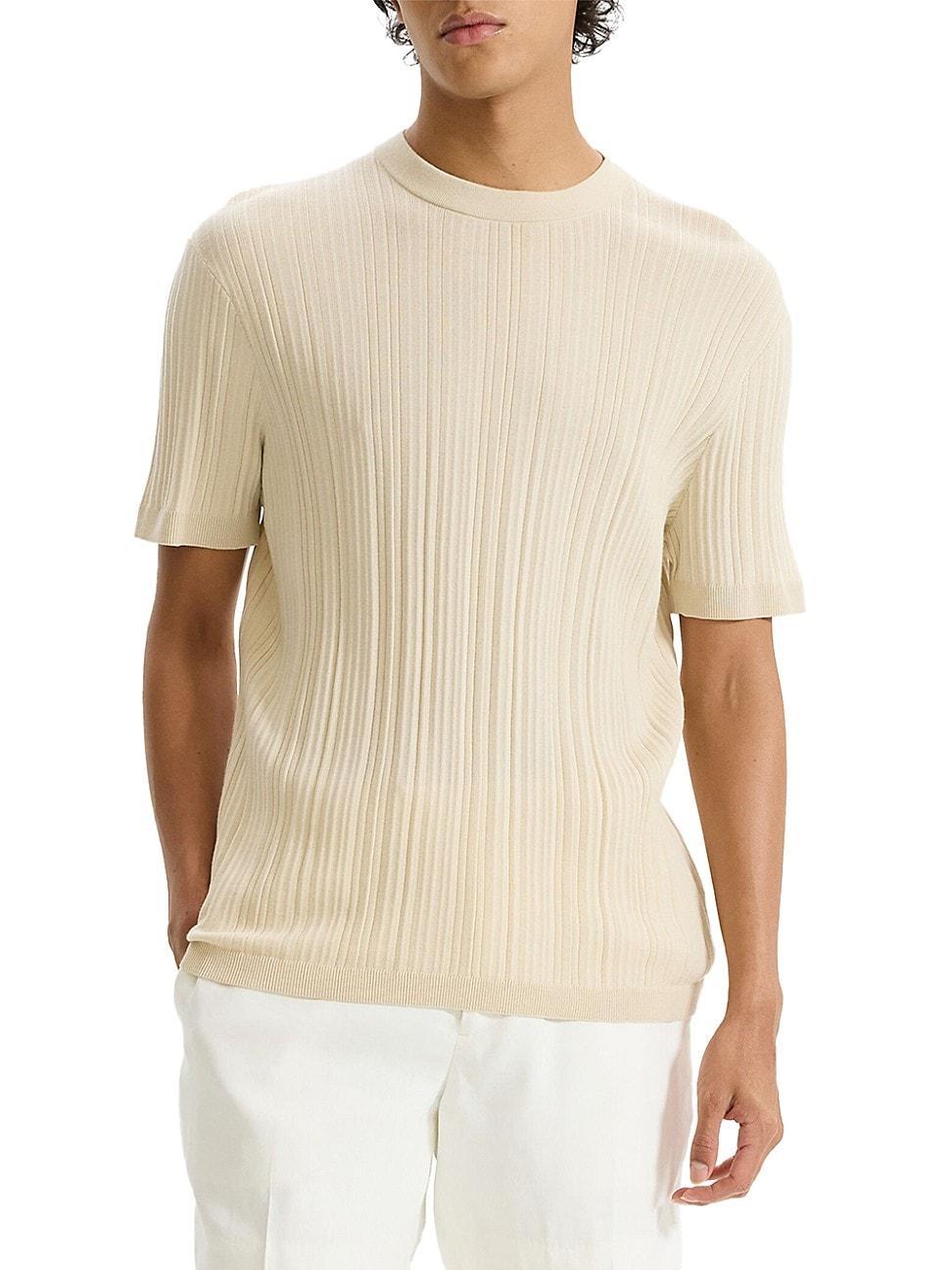 Mens Damian Ribbed Crewneck T-Shirt Product Image