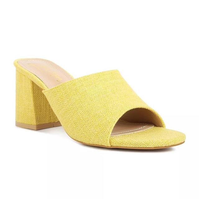 London Rag Block Heel Womens Slip On Sandals Product Image