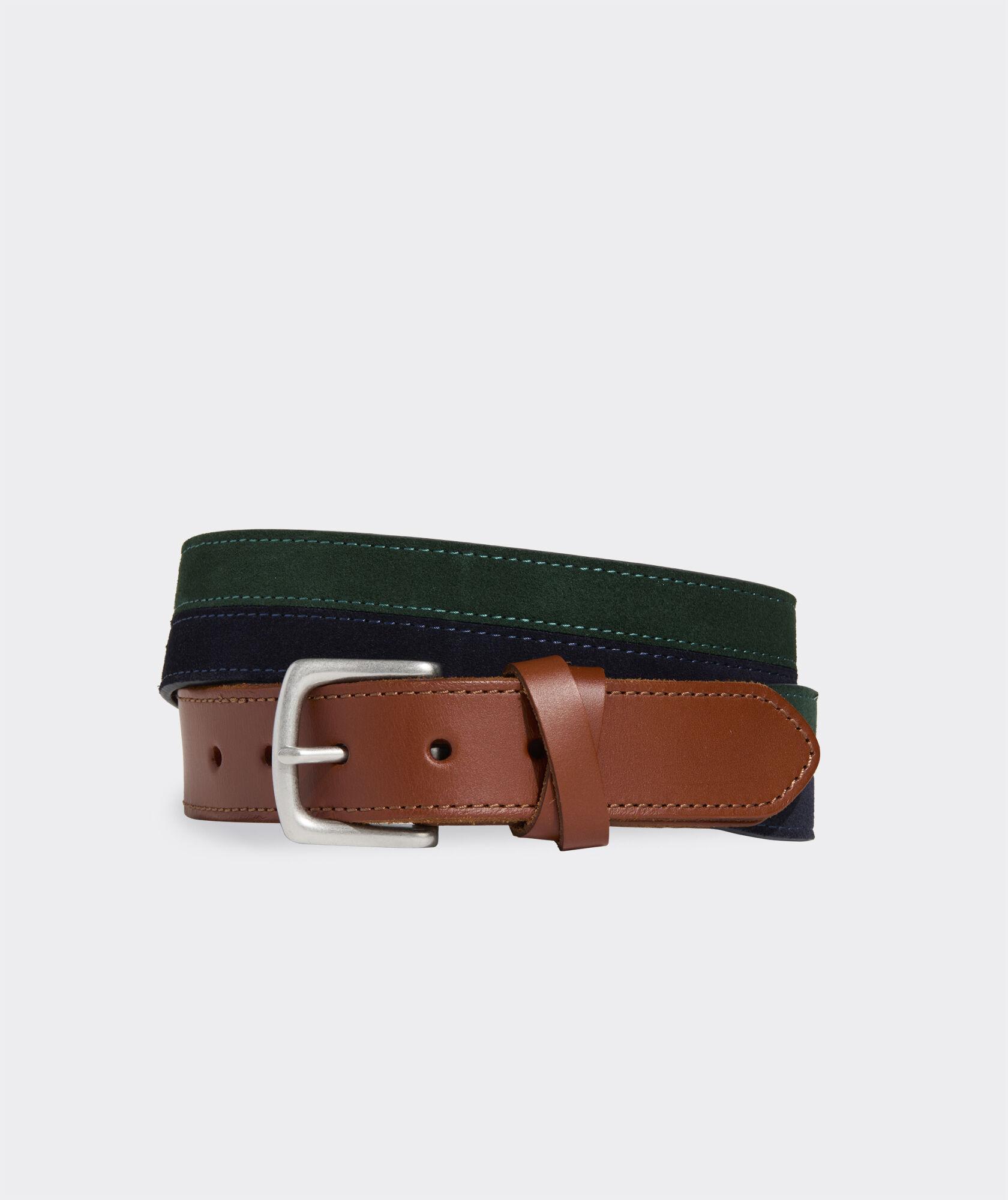 Colorblock Suede Club Belt Product Image