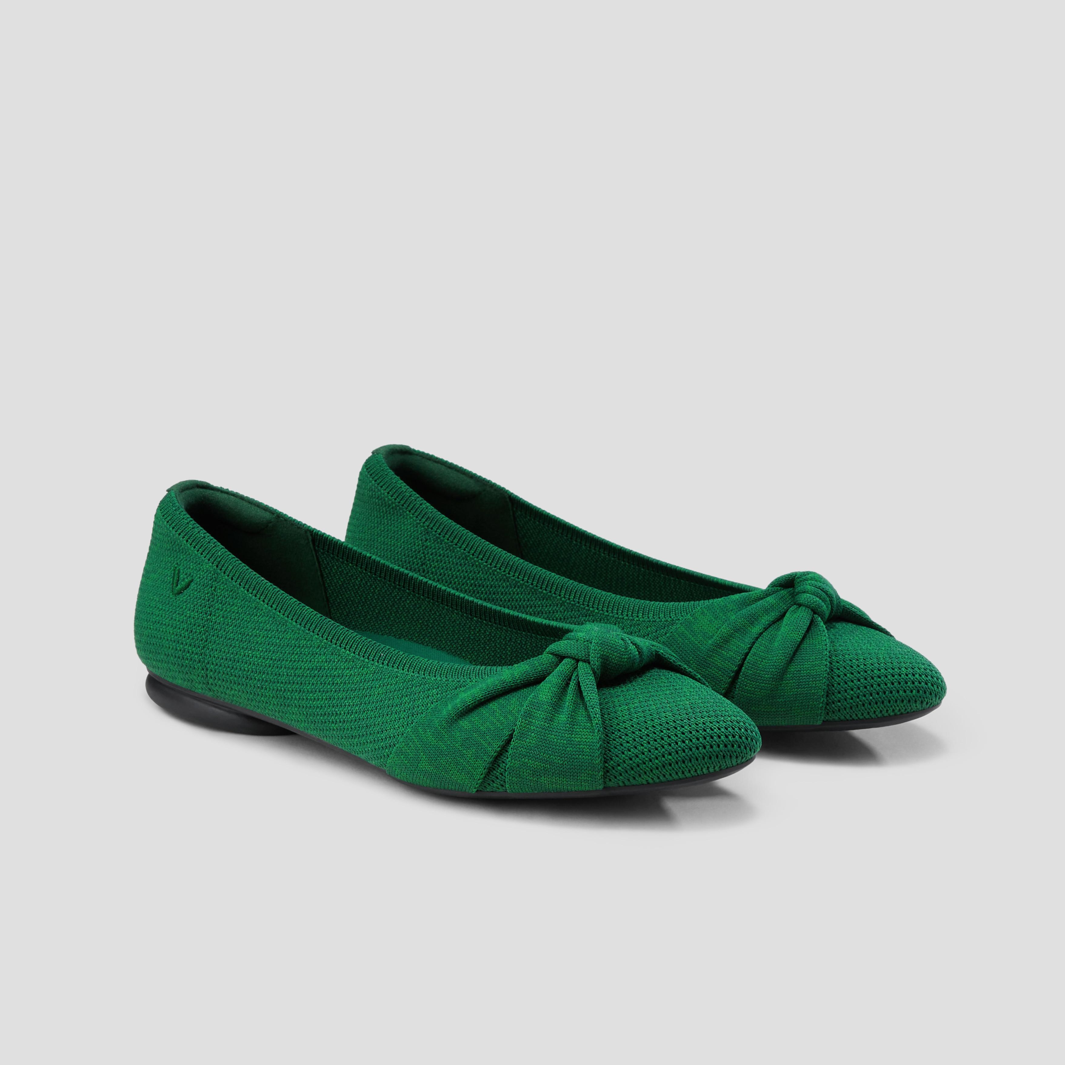 Almond-Toe Knotted Flats (Bibi) Product Image