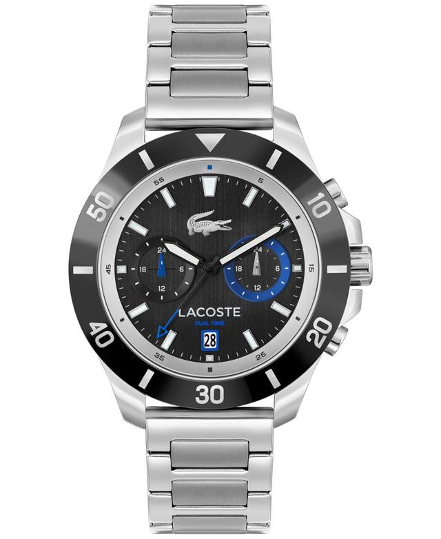 Lacoste Mens Toranga Dual Time Stainless Steel Bracelet Watch Product Image