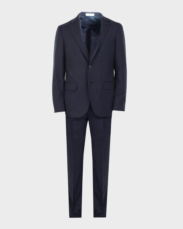 Men's Solid Wool Suit Product Image