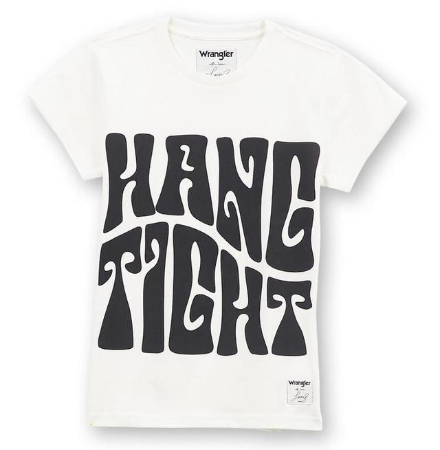 Wrangler® x Lainey Wilson S/S White Hang Tight Tee Product Image