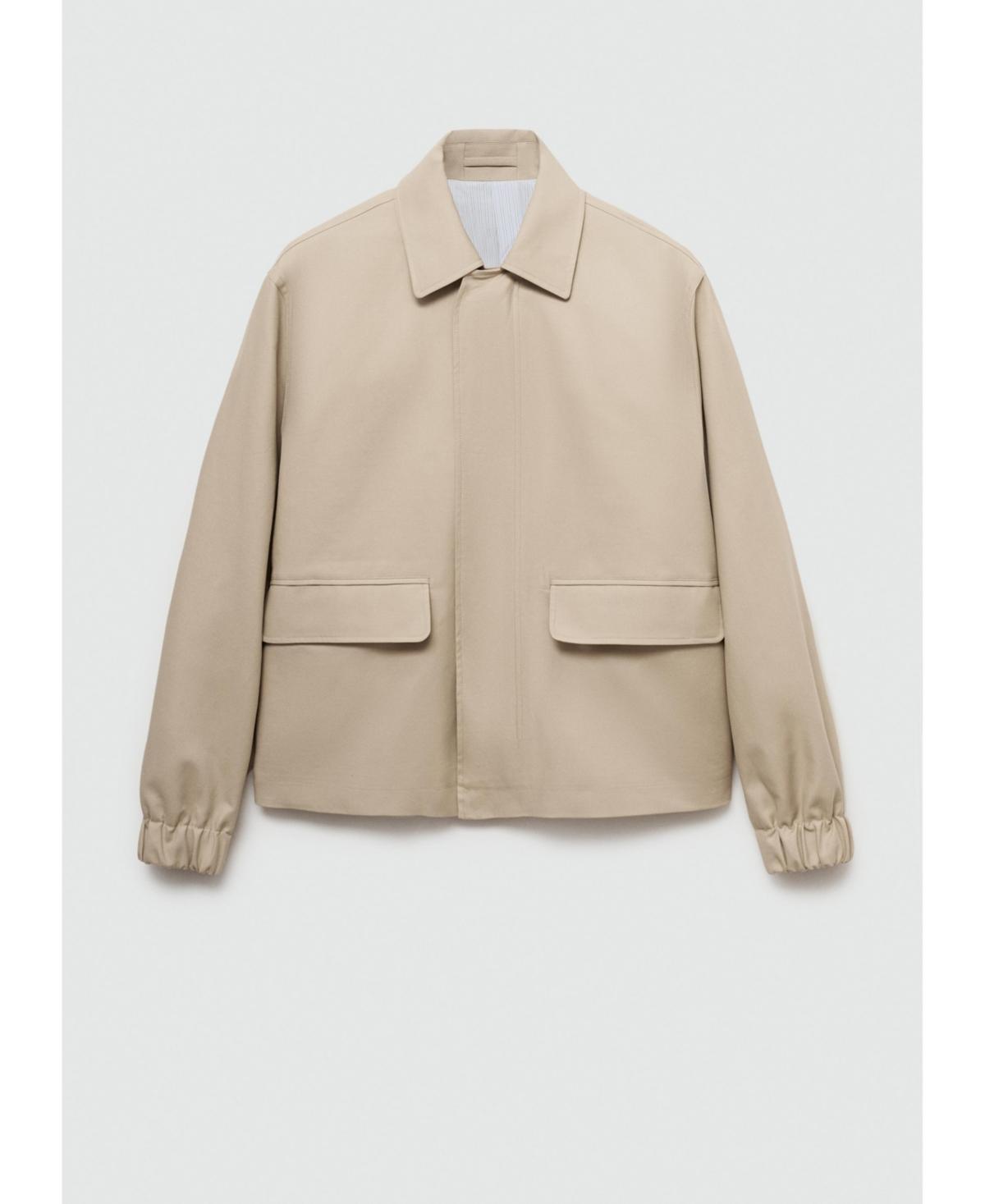 Mango Mens Pockets Detail Oversized Cotton Jacket product image